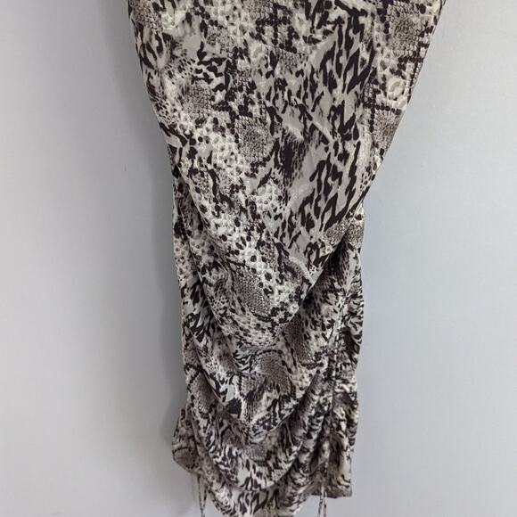 Free People Day to Night Printed Slip Leopard Print Gray XS - Picture 9 of 10